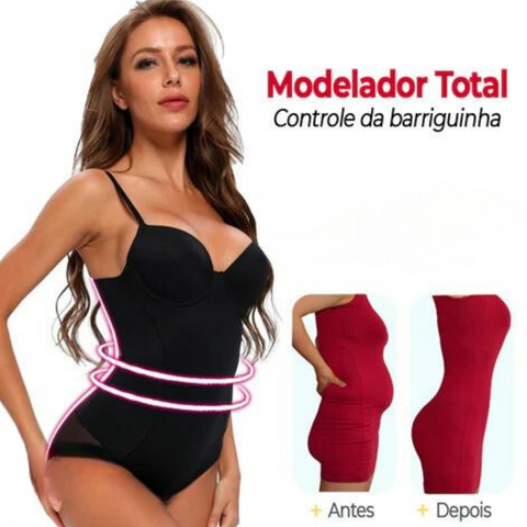 Body modelador com sutiã